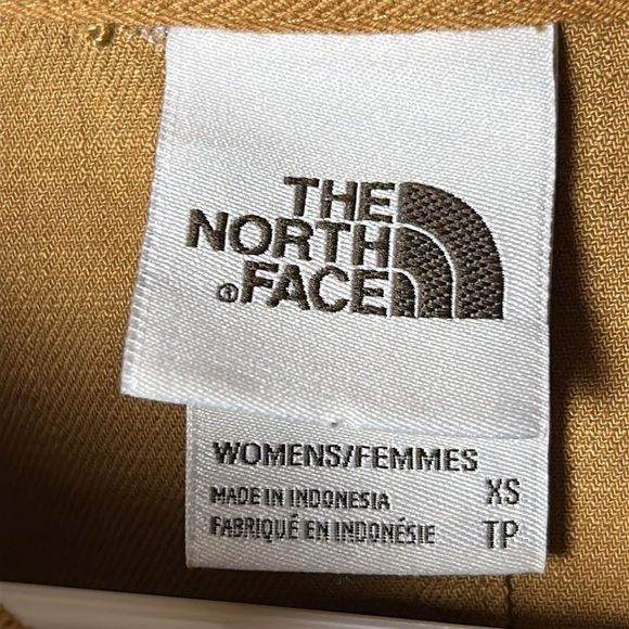 NORTH FACE, cotton jacket,zipper,snaps, PTP 18”, like sm/med tan,yellowstone EC - Picture 5 of 17